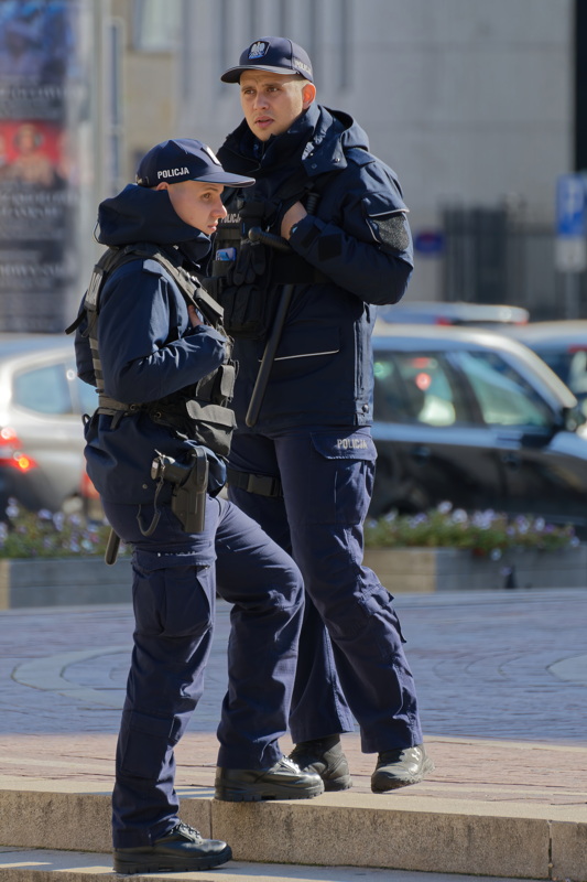 Two young policemen